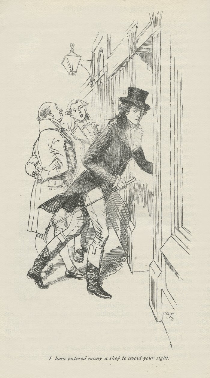 Görmemek için çok dükkana girdim, 1896 by Hugh Thomson