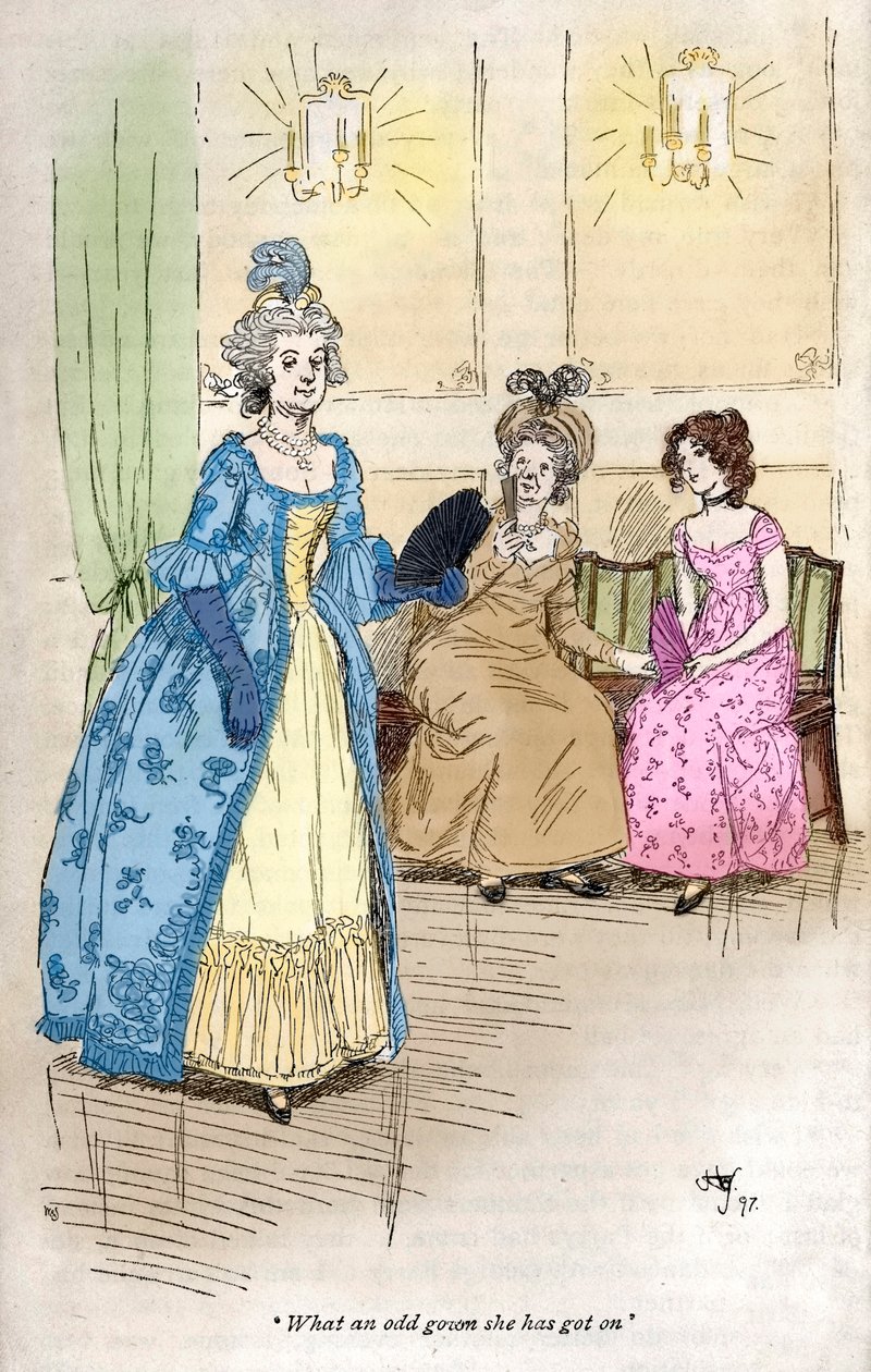 Jane Austen Northanger Manastırı by Hugh Thomson
