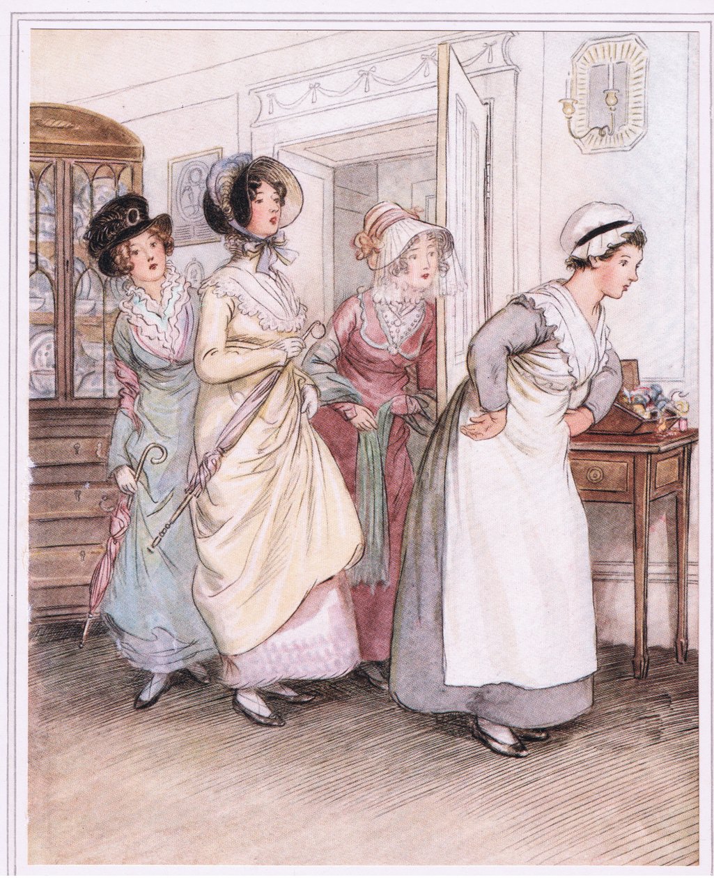 Patty, kız kardeşler Willoughby ve Miss Henrietta