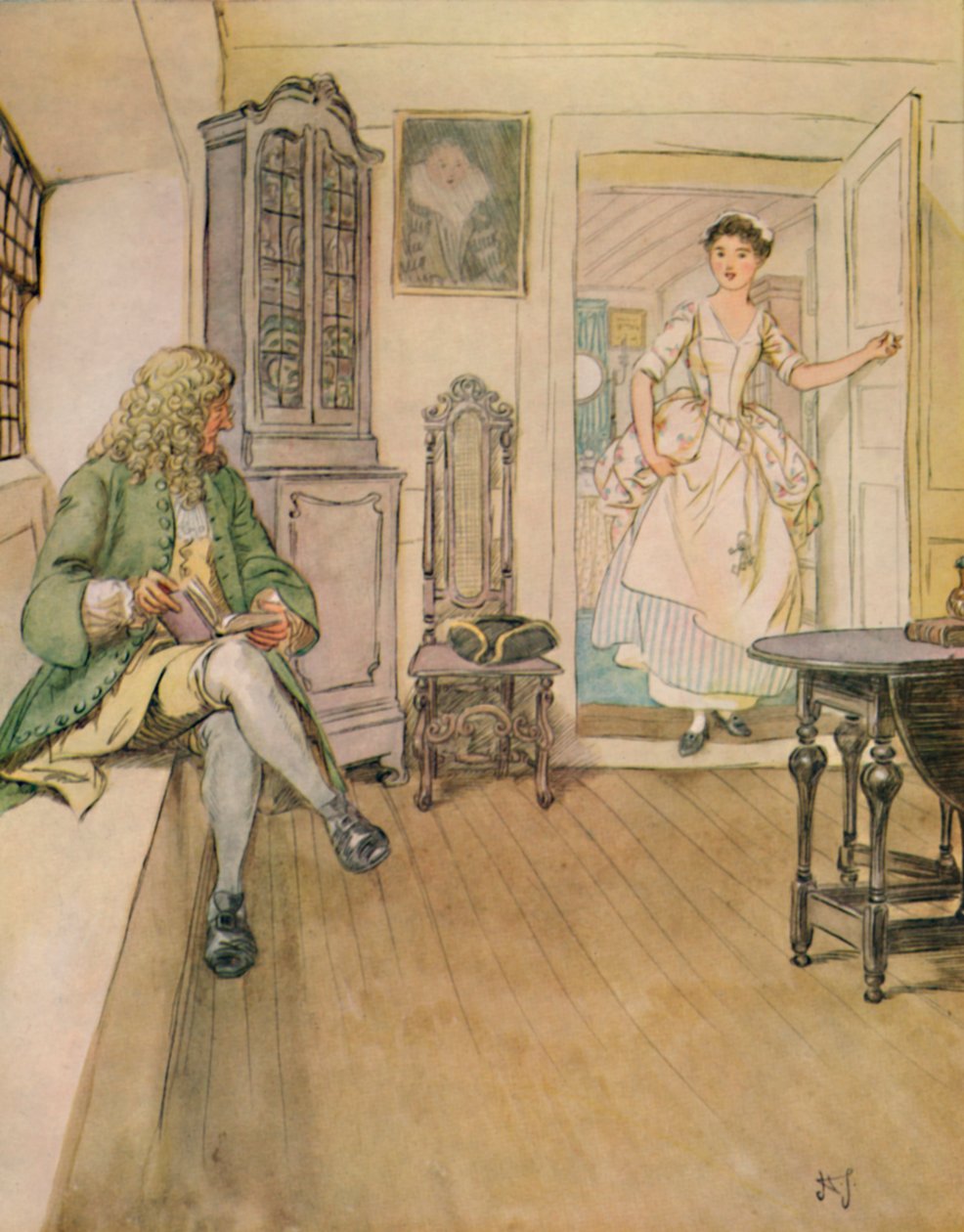 Şey, Kate'im, Seni Badediğimde Elbiseni Değiştirdiğini Görüyorum., 1912, 1923. by Hugh Thomson