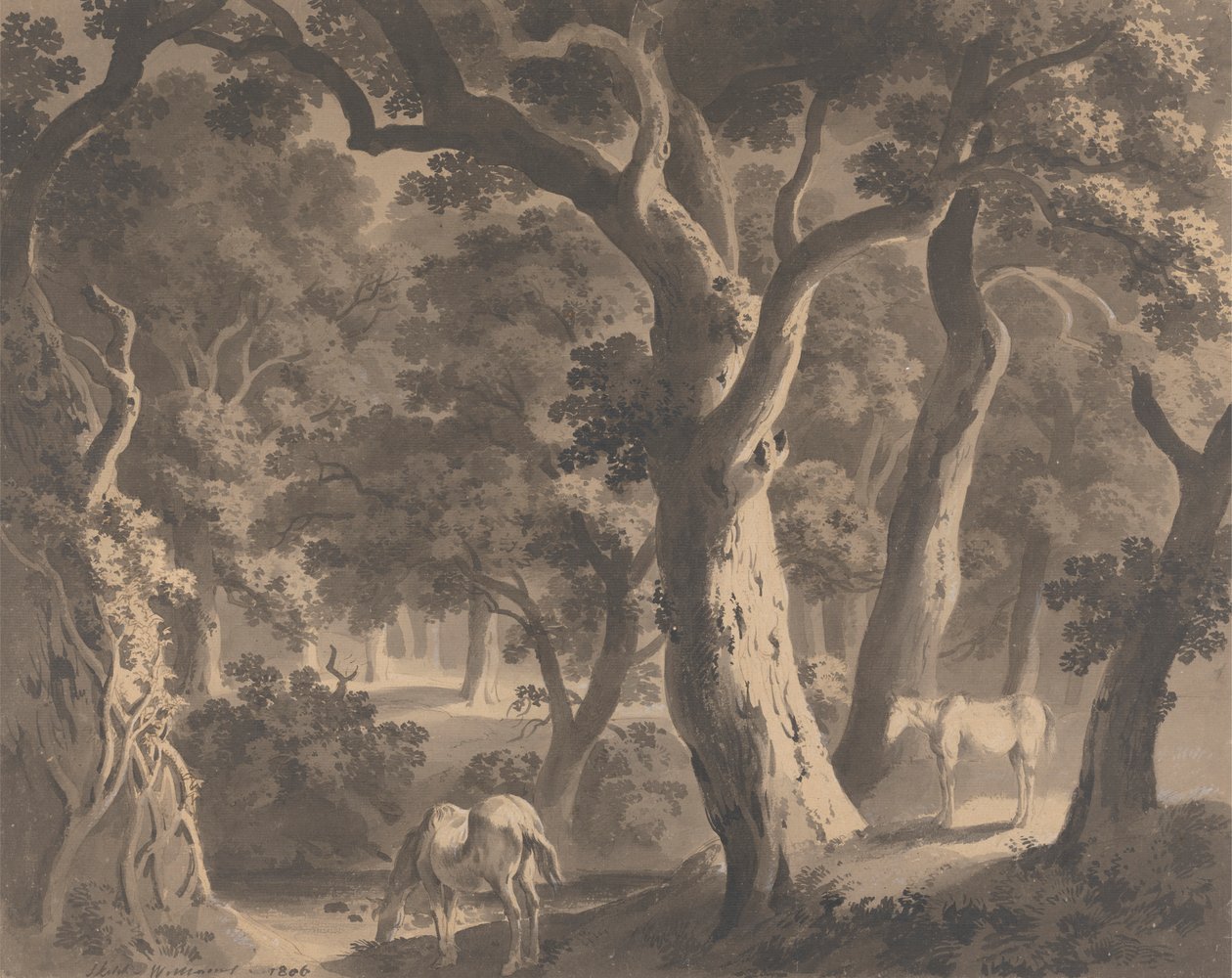Wychwood Ormanı by Hugh William Grecian Williams