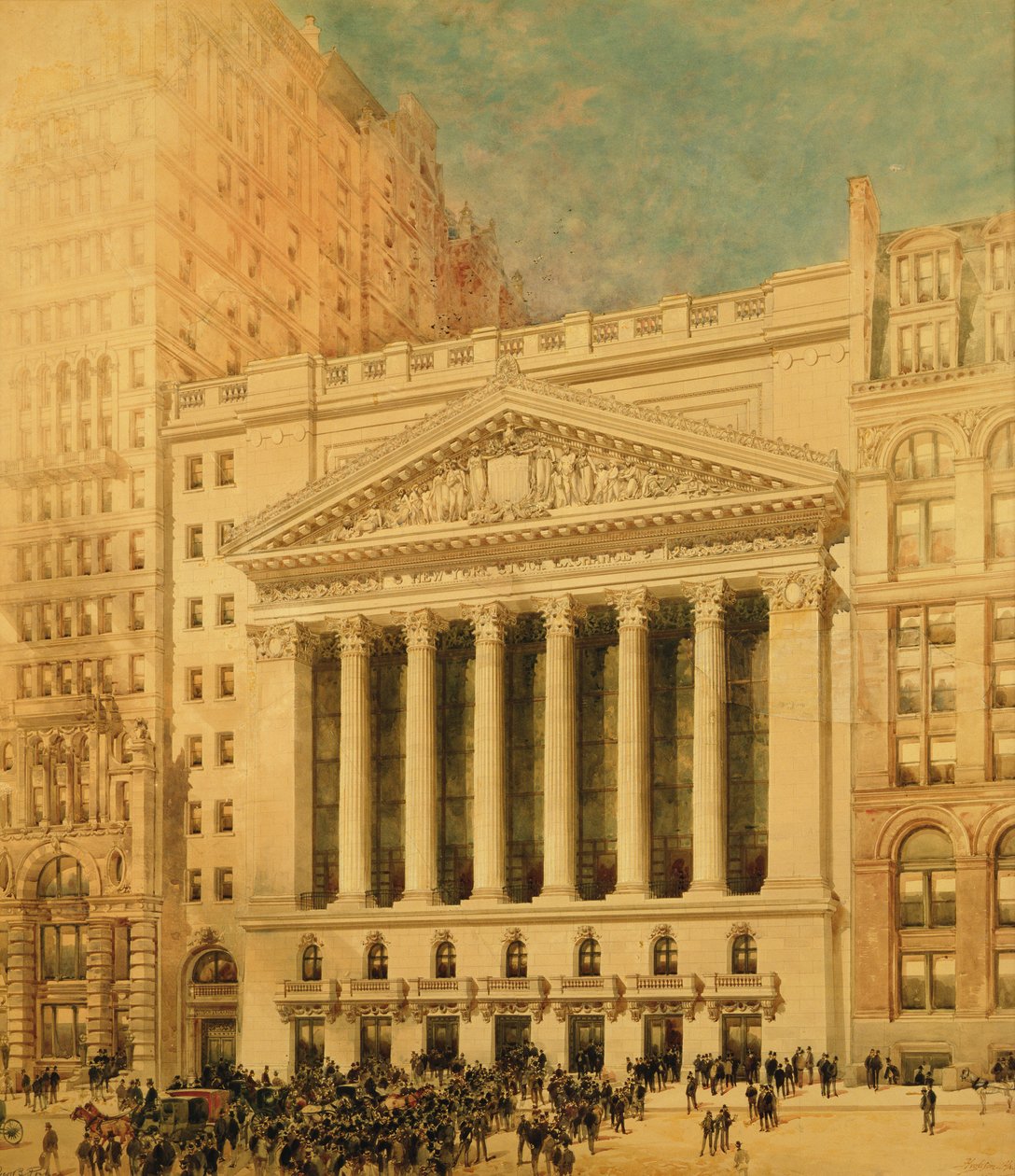 New York Borsası by Hughson Frederick Hawley