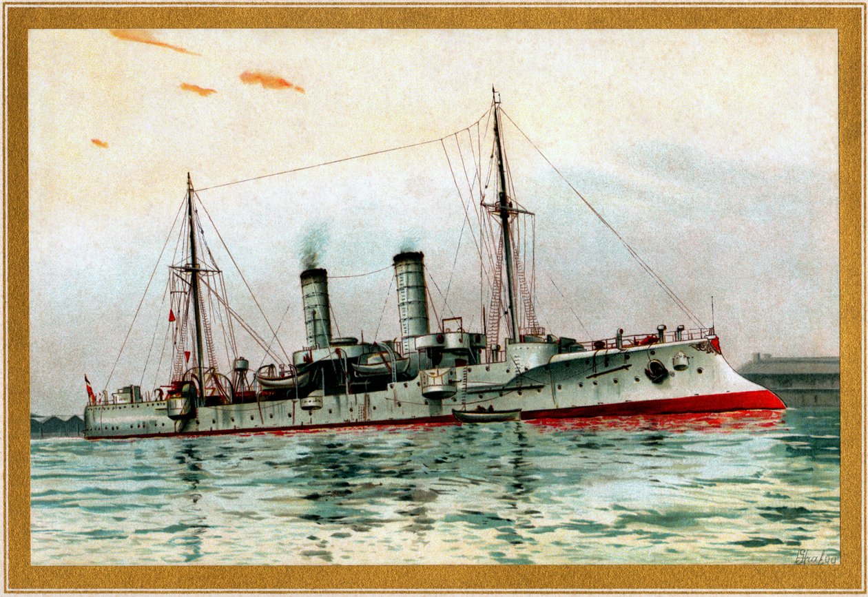 S.M. küçük kruvazör Ceylan by Hugo Graf
