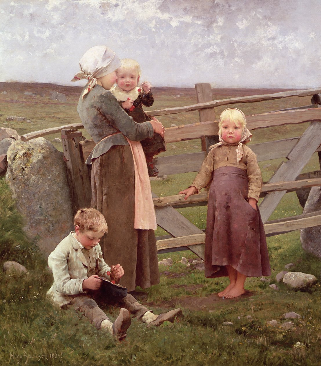 Dalby Kapısı, Skane, 1884 by Hugo Salmson