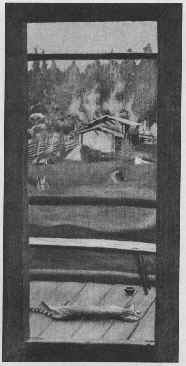 Banyo odası - sauna - ısıtılmaktadır. Kaynaklara göre açıklama by Hugo Simberg