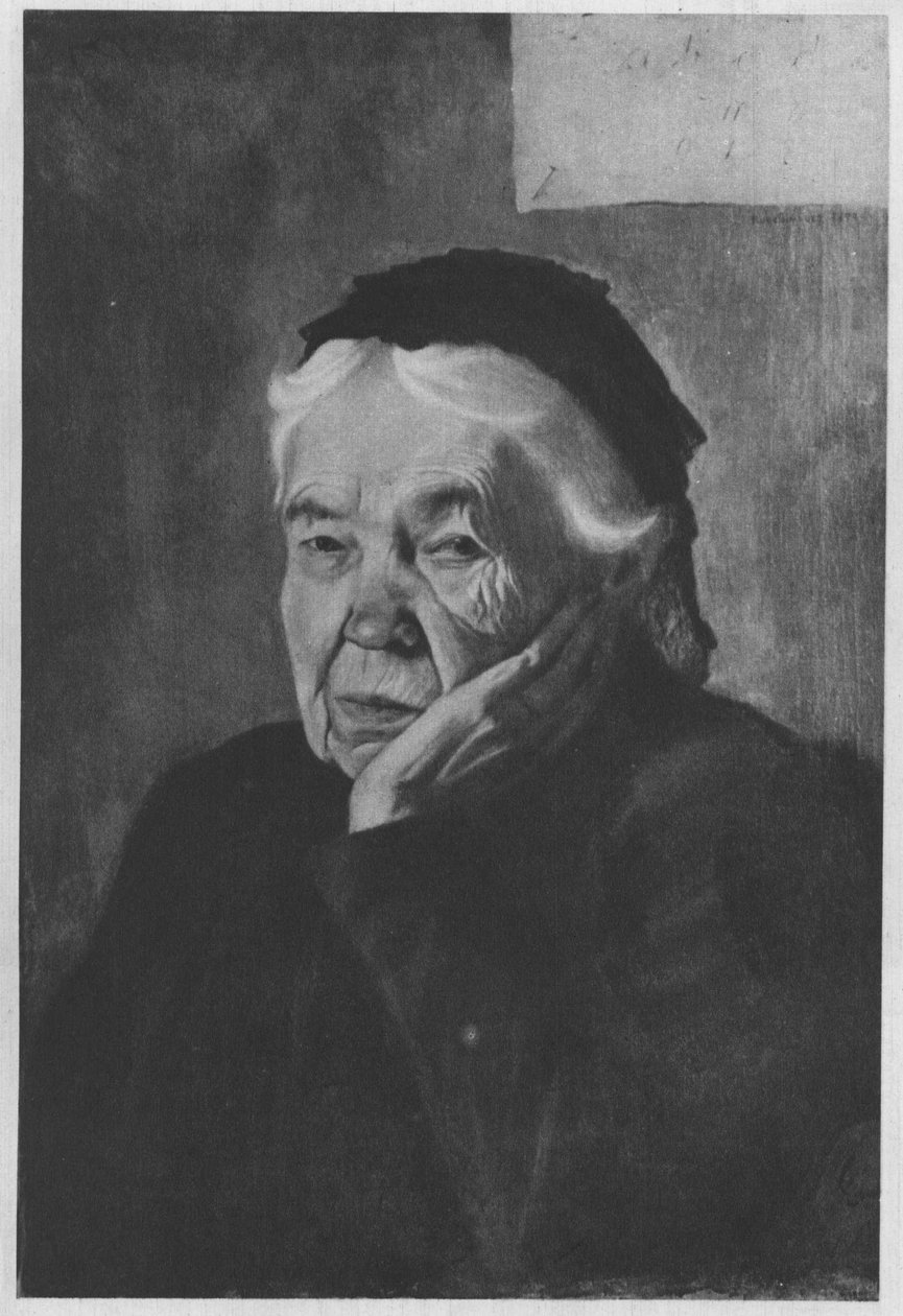 Sanatçının teyzesi. Kaynaklara göre açıklama by Hugo Simberg