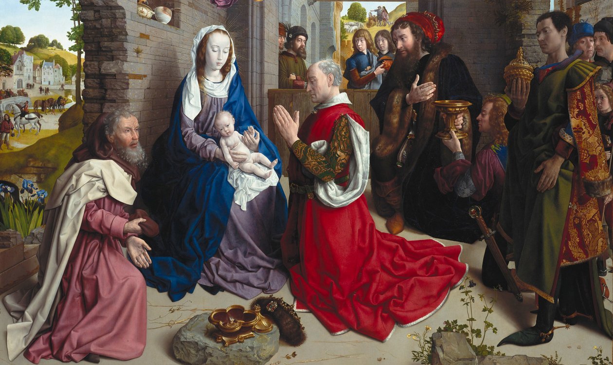 Kralların Hayranlığı (Monforte Altar) by Hugo van der Goes