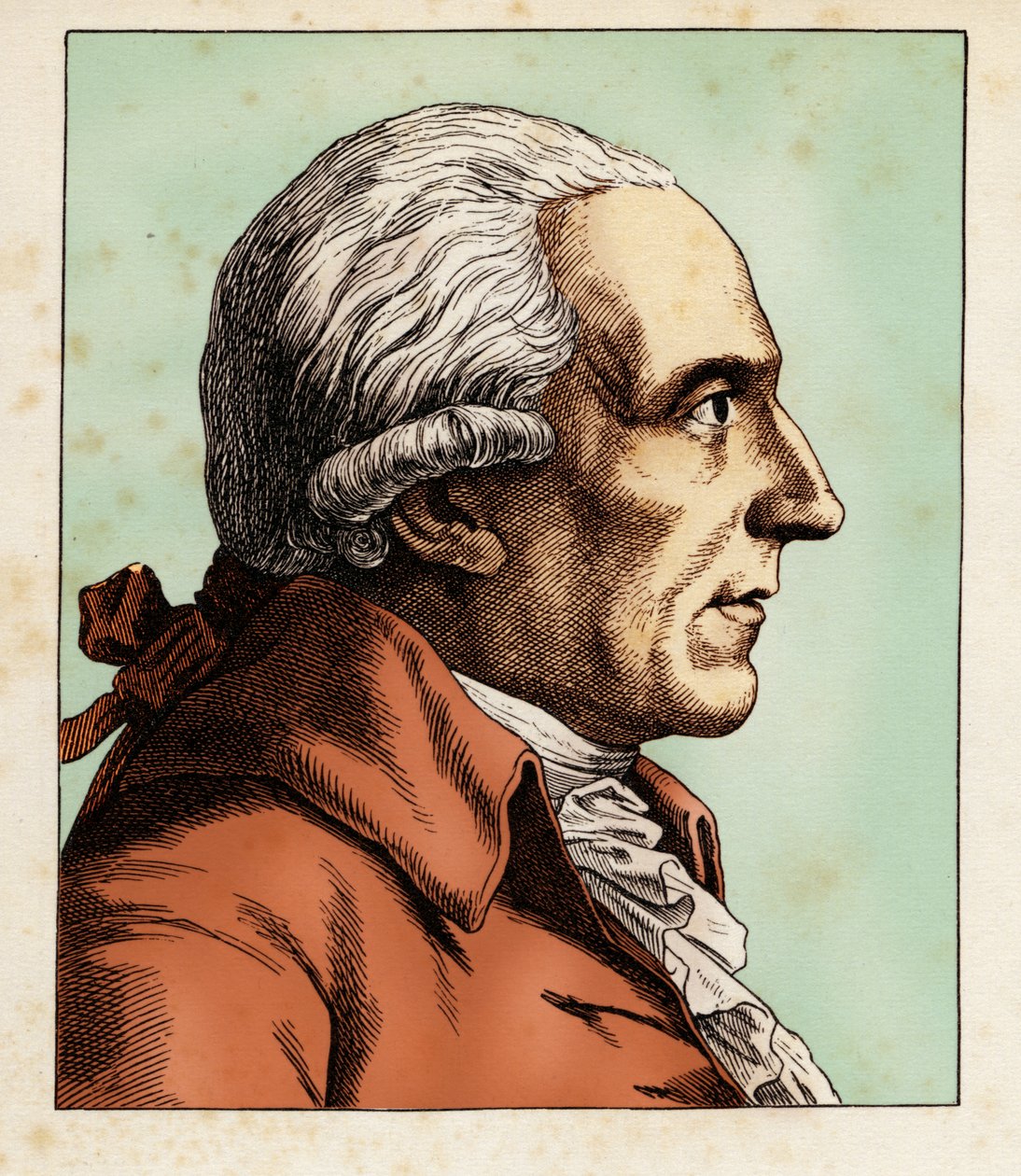 Christian GARVE (7 Ocak 1742 - 1 Aralık 1798), 1854 (gravür) by Hugo Bürkner