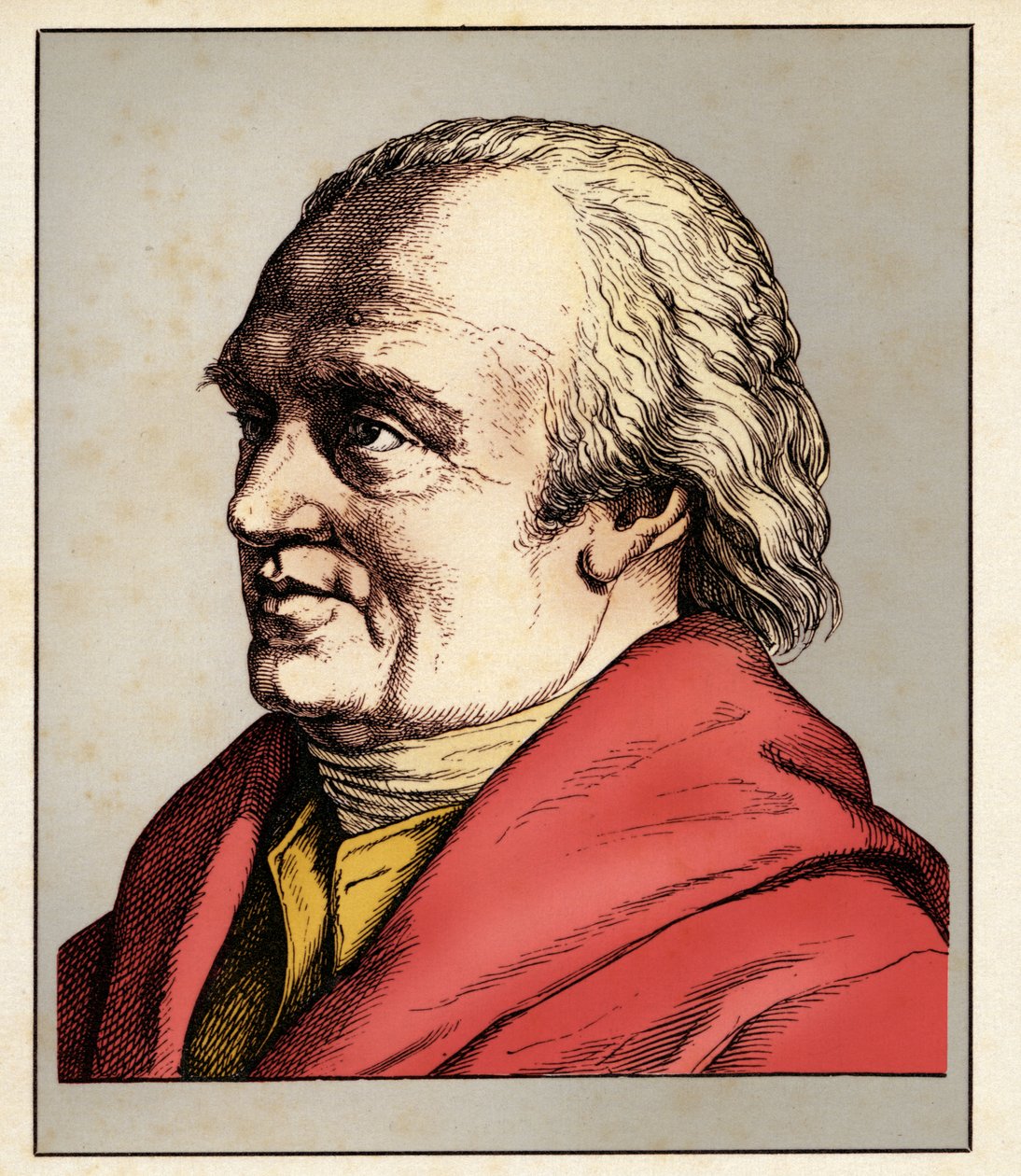 Frederick William HERSCHEL (15 Kasım 1738 - 25 Ağustos 1822) 1854 (gravür) by Hugo Bürkner