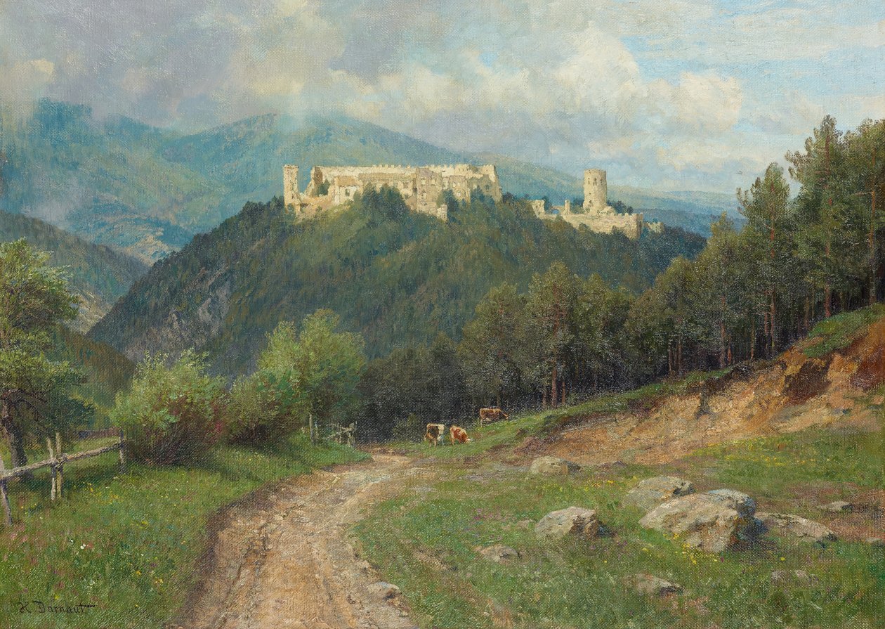 Die Ruine Starhemberg im Piestingtal by Hugo Darnaut