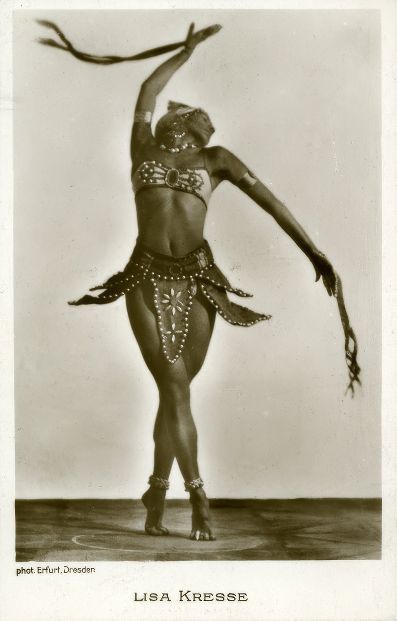Lisa Kresse / fotoğraflı kartpostal by Hugo Erfurth