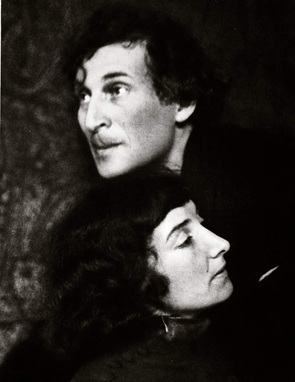 Marc ve Bella Chagall (sepya fotoğraf) by Hugo Erfurth