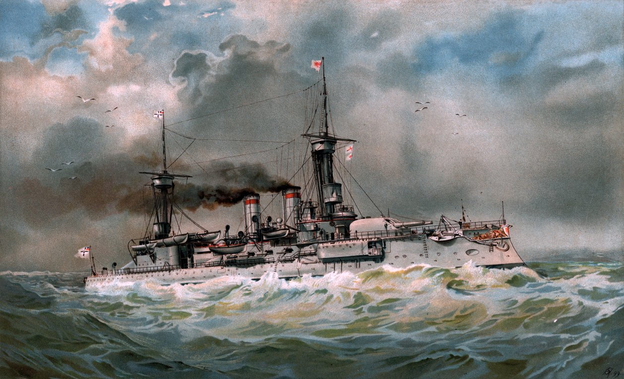 S.M. Brandenburg zırhlısı by Hugo Graf