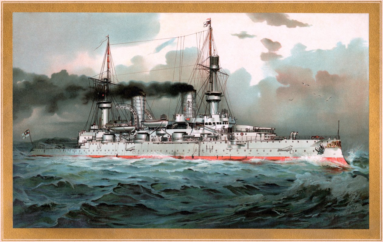 S.M. Savaş Gemisi Kaiser Wilhelm II by Hugo Graf