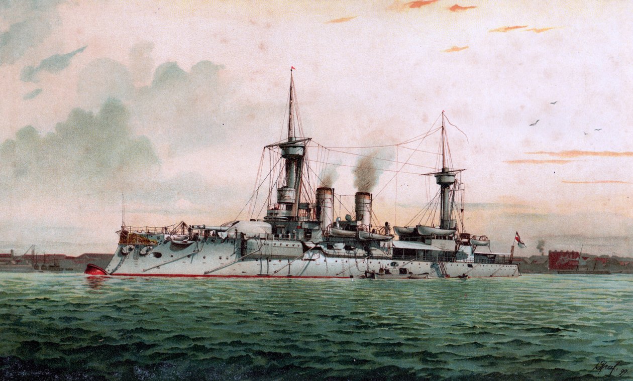S.M. Weissenburg zırhlısı by Hugo Graf
