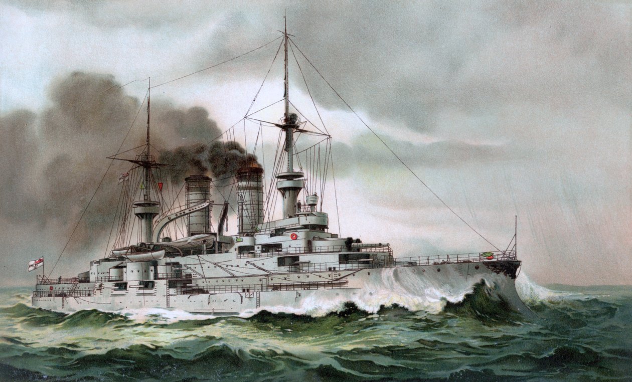S.M. Zähringen zırhlısı by Hugo Graf