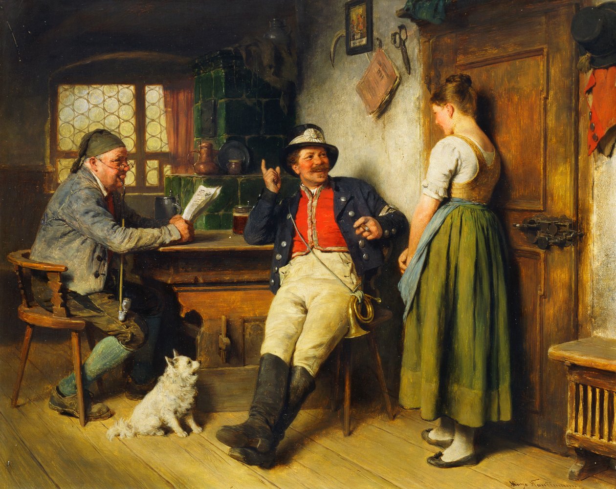 İç Mekandaki Figürler, 1891 by Hugo Kauffmann