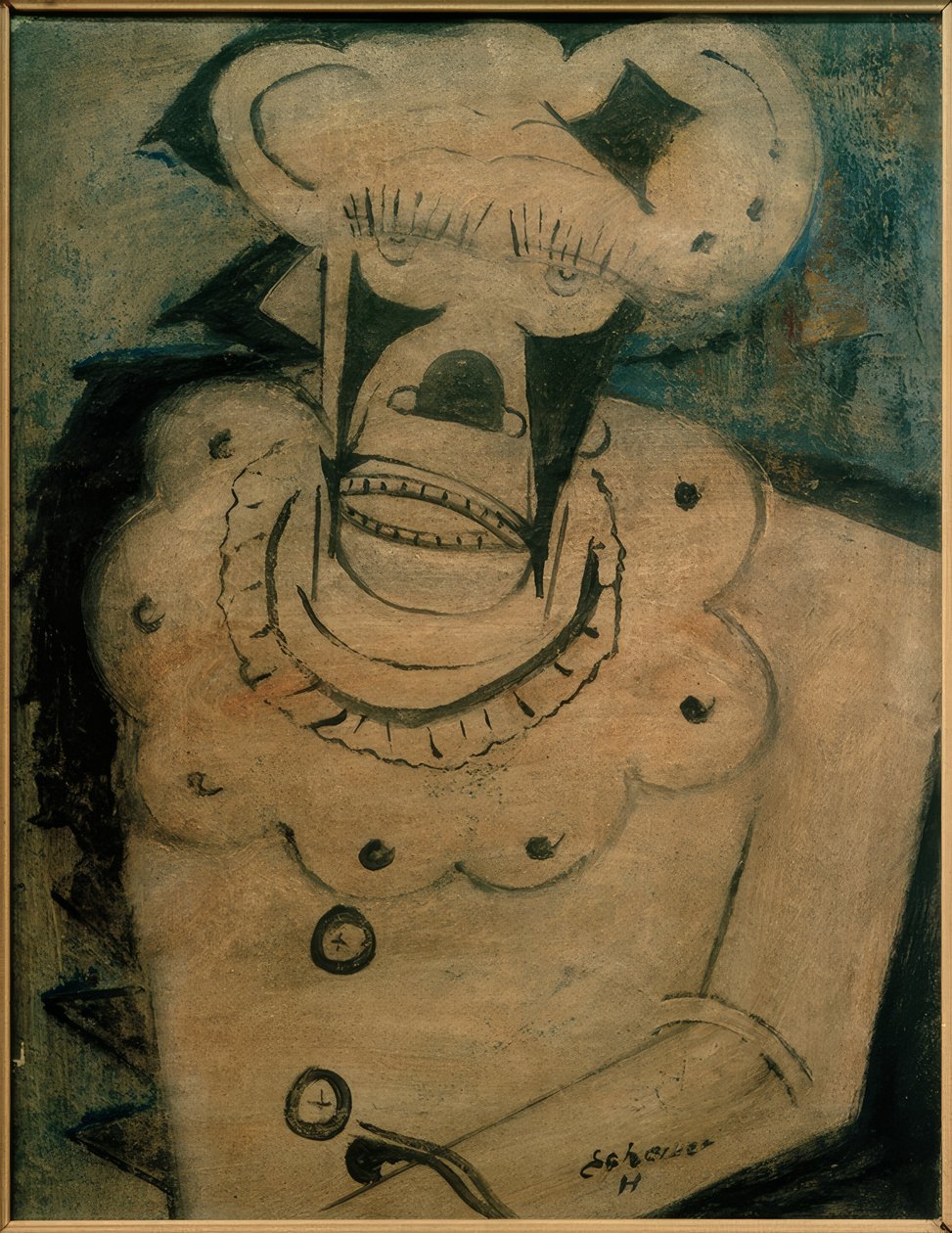 Üzgün ​​palyaço by Hugo Scheiber