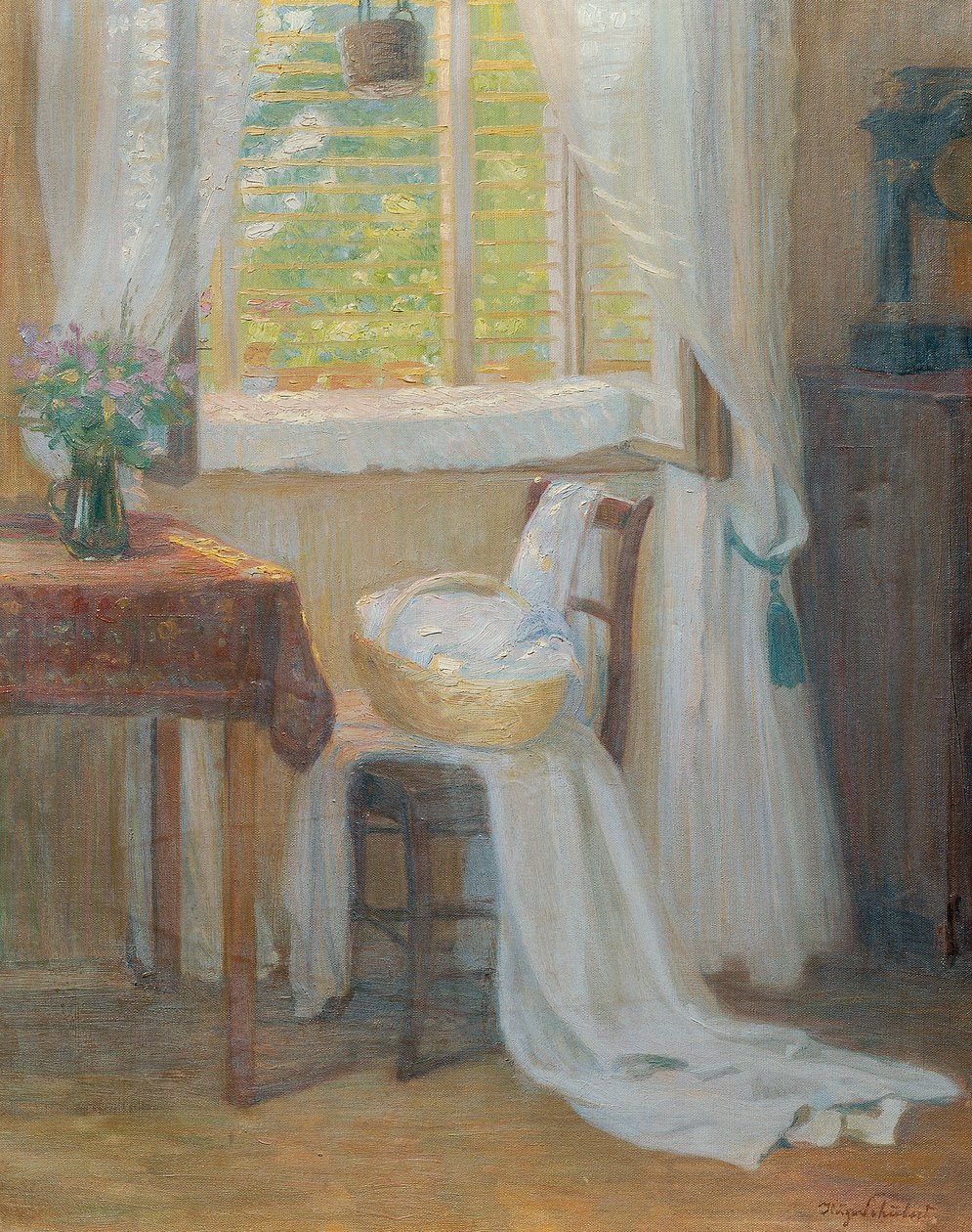 Pencereli iç mekan by Hugo Schubert