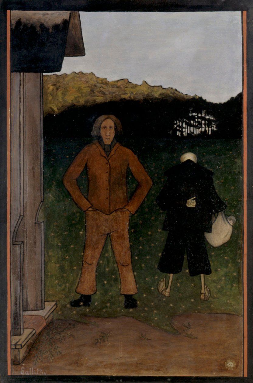 Ölüm ve Köylü, 1896. by Hugo Simberg