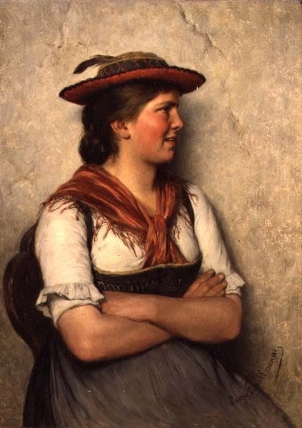 Köylü Kız by Hugo Wilhelm Kauffman