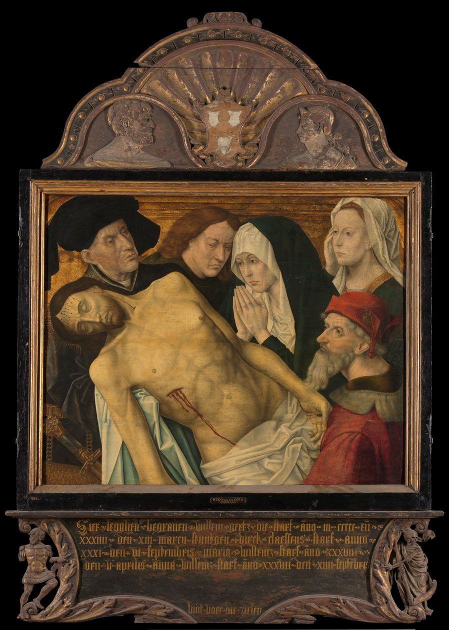 Eskiden Gertz Anıtı Üç Parçası olarak adlandırılan bir Anıt Üç Parçasının Orta paneli, Ağıt ile by Hugo van der Goes (copy after)