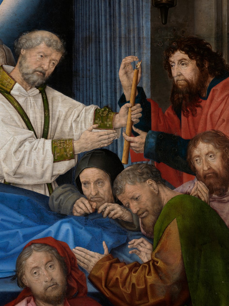 Bakirenin Ölümü Detayı (panel üzerine yağlıboya) by Hugo van der Goes