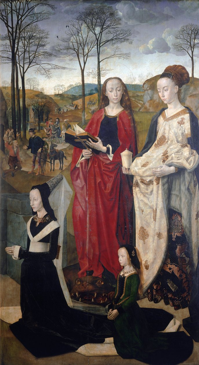 Portinari Altarpiece: Çobanların Tapınması, iç kısımdan detay - Ahşap üzerine yağlı boya by Hugo van der Goes