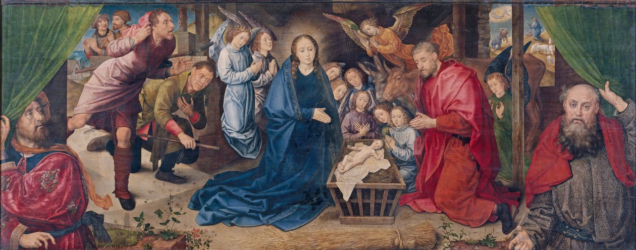 Çobanların Hayranlığı, 1480 civarı (ahşap üzerine yağlıboya) by Hugo van der Goes