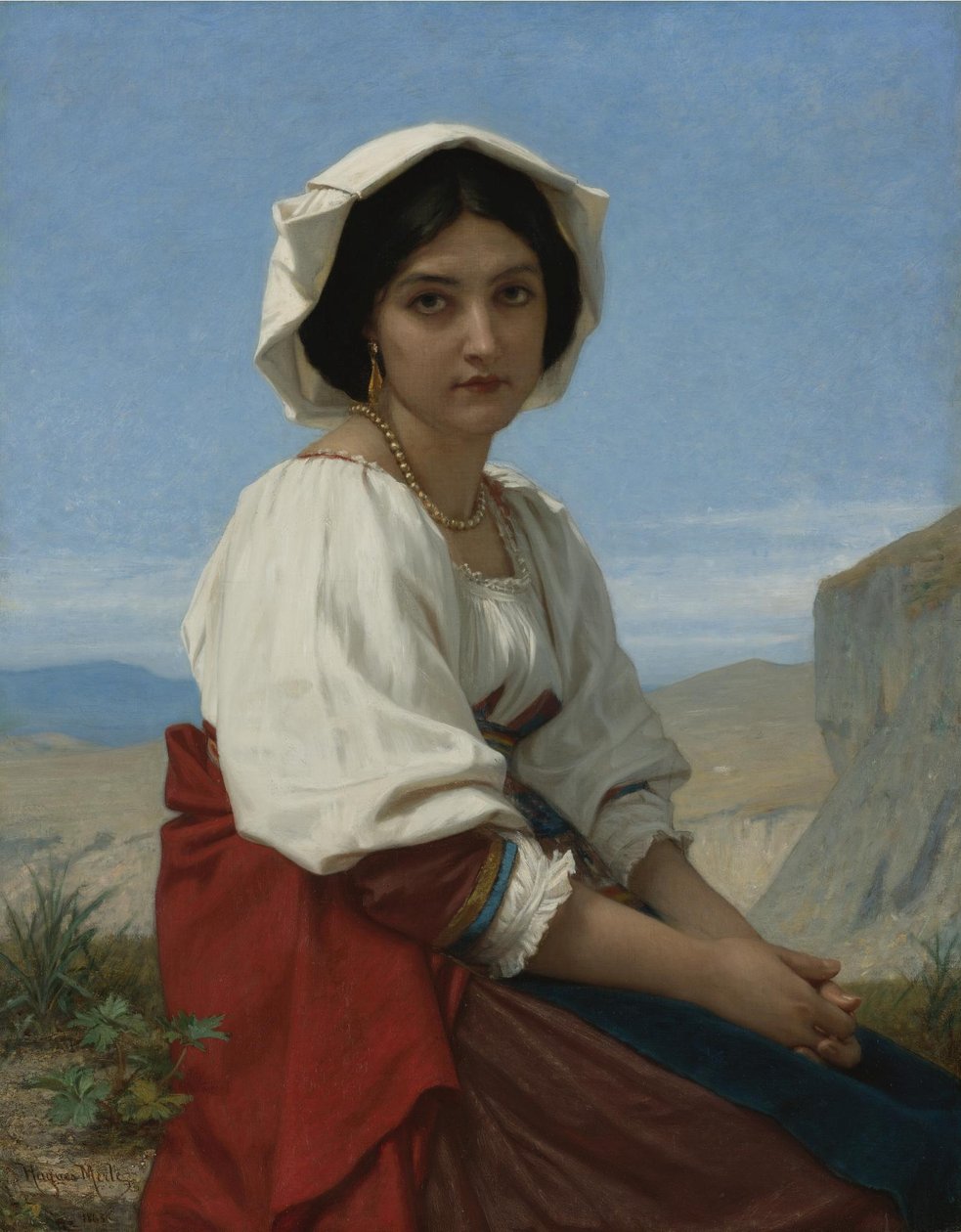 İtalyan kız by Hugues Merle
