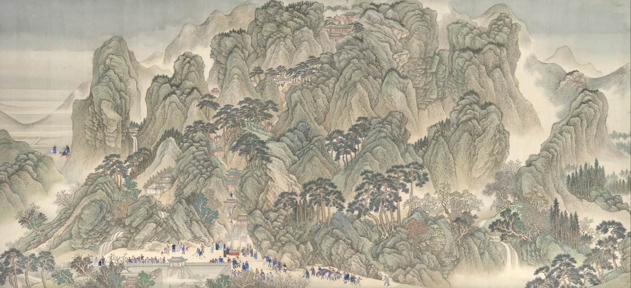 Kangxi İmparatorunun Güney Teftiş Turu, Ji'nan'dan Tai Dağı'na by Hui Wang