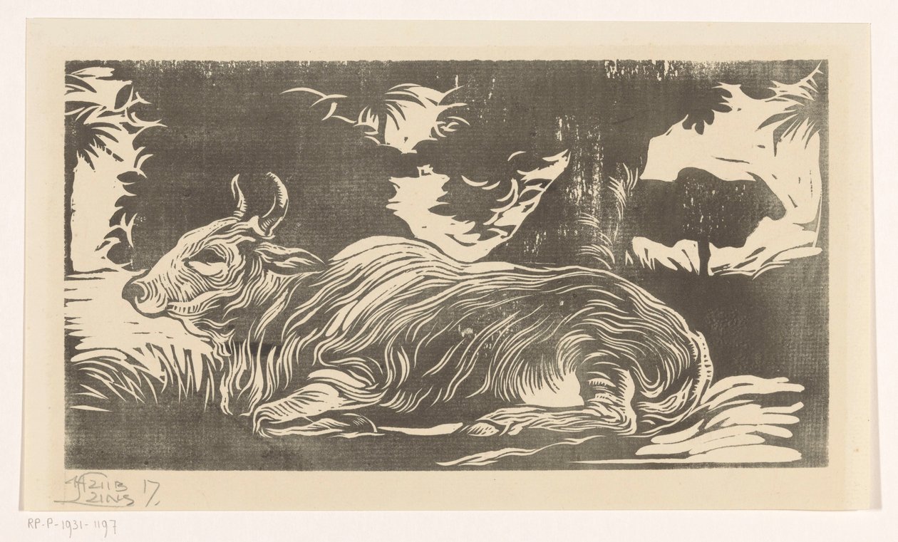 yalancı zebu by Huib Luns (signed by artist)
