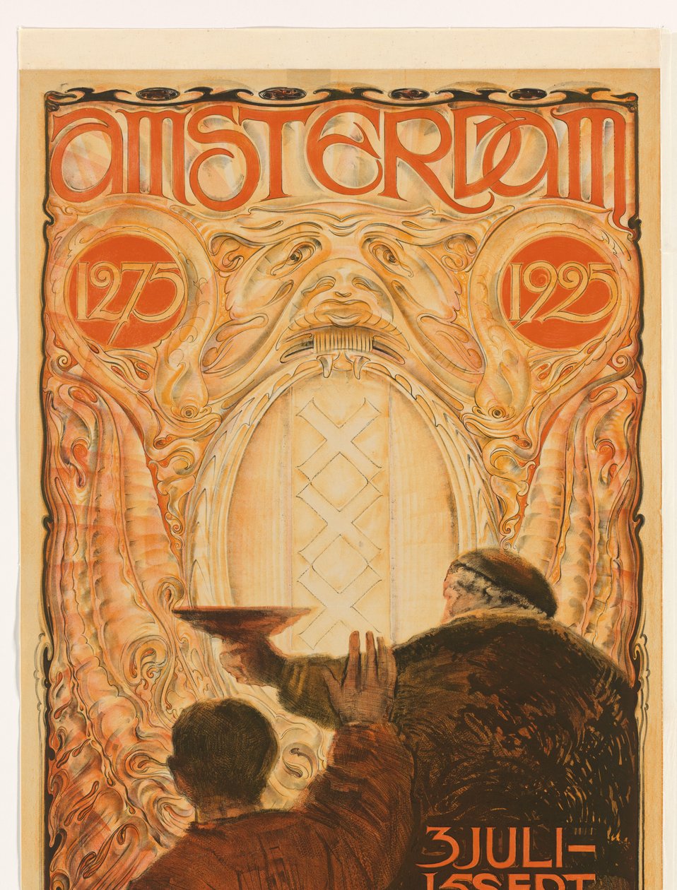 Amsterdam 1275-1925 sergisi için afiş Amsterdam 1275 1925 (nesne üzerindeki başlık) by Huib Luns