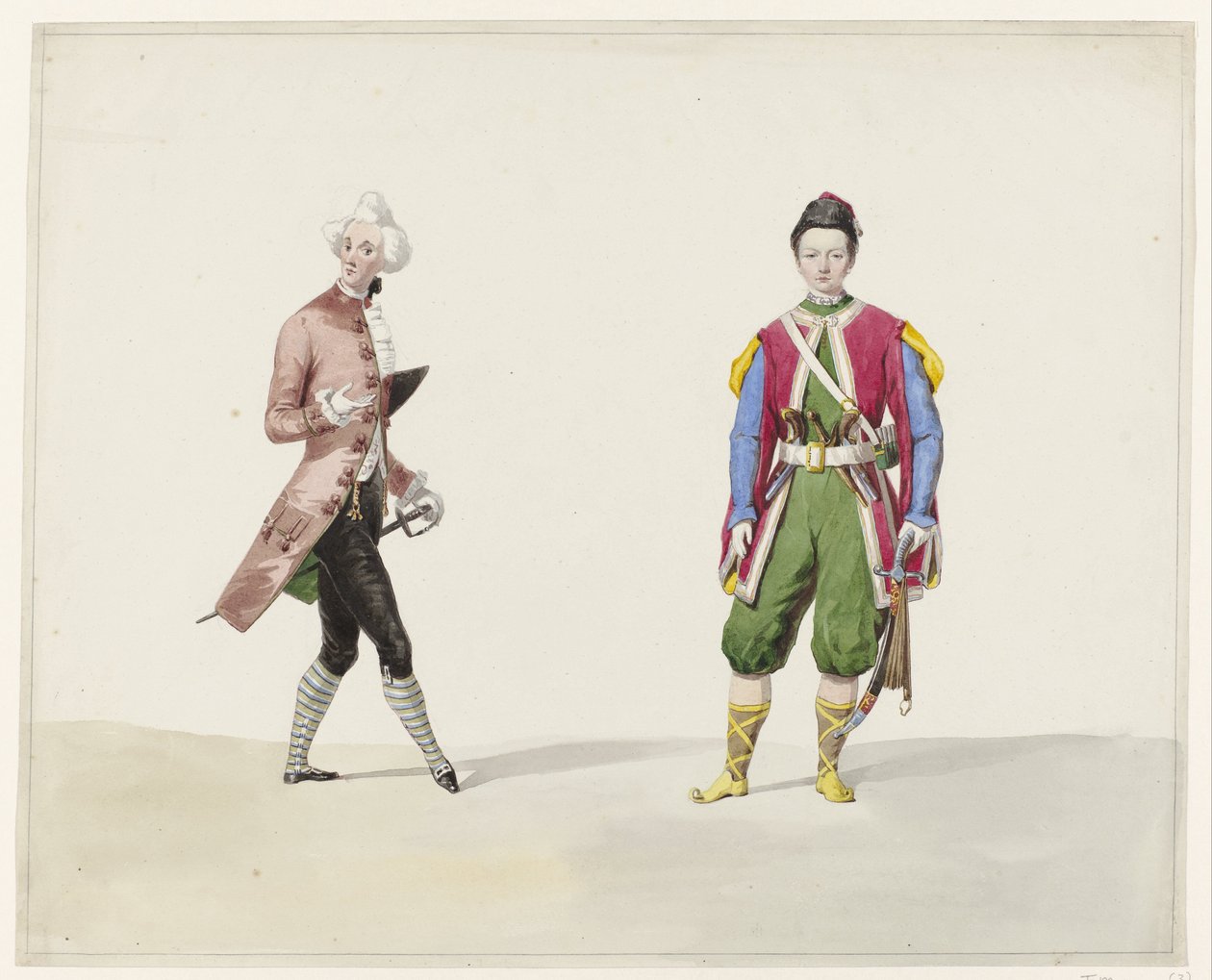 Tarihi Kostümlü İki Adam, 1841 1841