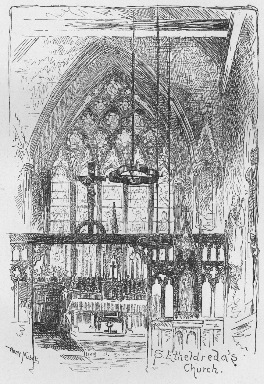 Aziz Etheldredas Kilisesi, 1890 by Hume Nisbet