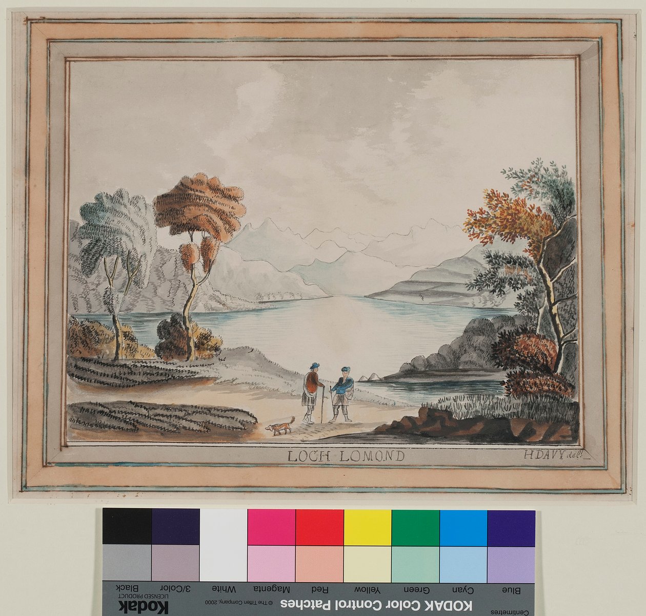 Loch Lomond No.2 (kağıt üzerine sulu boya) by Humphry Davy