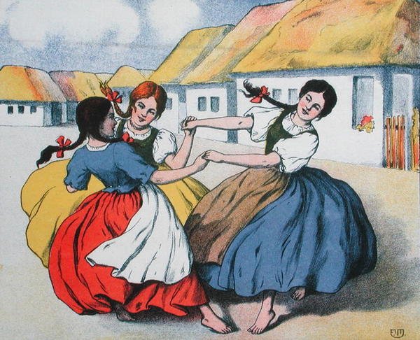 Köylü dansı. Arpad Balazs