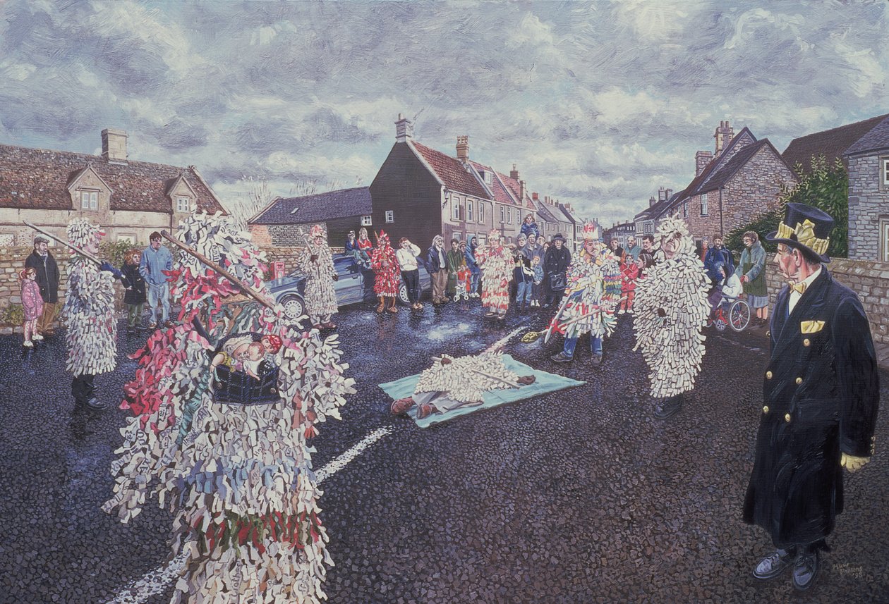 Boxing Day Mummers, Marshfield, 1998 (ayrıca bkz. 107623) by Huw S. Parsons