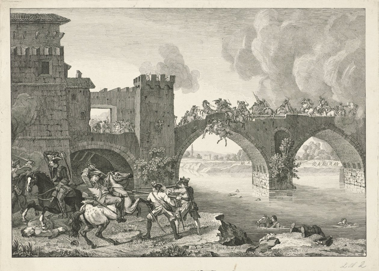 Bir köprüde savaş by Hyacinth de La Pegna