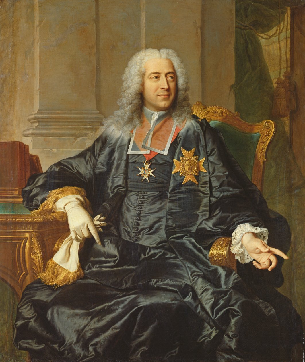 Marc-Pierre de Voyer-de-Paulmy (1696-1764) Argenson Kontu by Hyacinthe Francois Rigaud