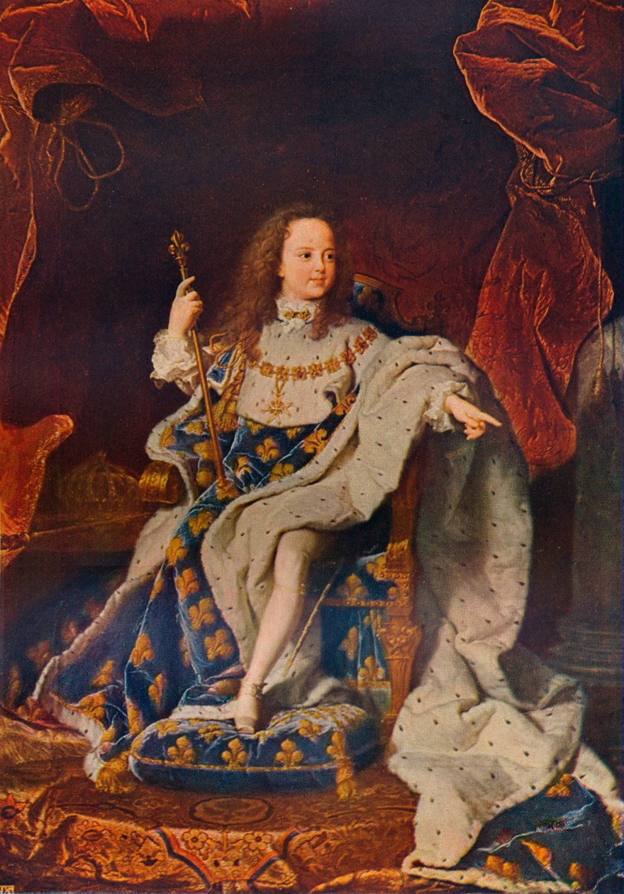 Louis XV 1710-1774, Kutsal Kostümlü Beş Yaşında, c1716û24, 1911 by Hyacinthe Francois Rigaud
