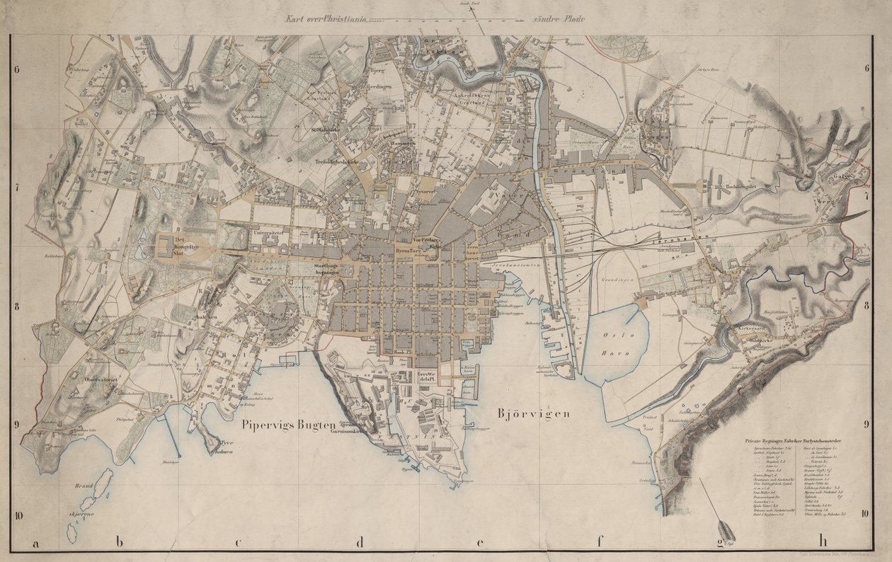 Harita (1861) yayınlandı ve Christiania