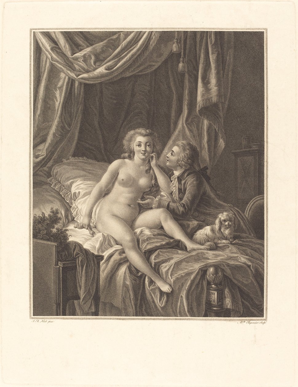 Almak iyi olanı saklamak iyidir by I Alexandre Chaponnier after Jean Baptiste Hüet