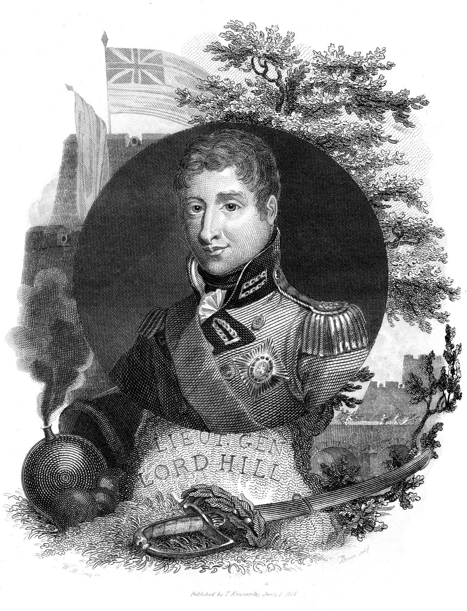 Korgeneral Lord Hill, 1816. by I. Brown
