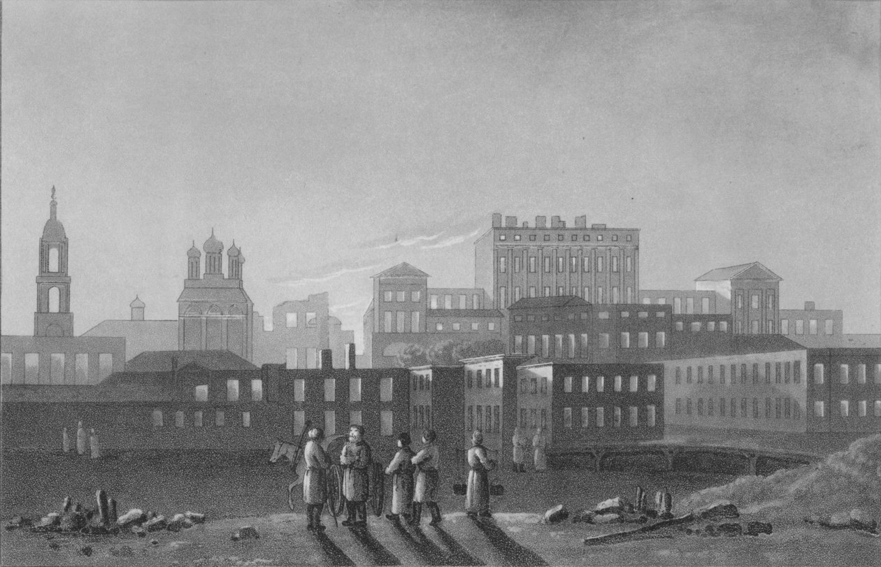 Pashov Menzikov, Apraksin &c Sarayları. Belgorod, Moskova, 1817 by I Clark