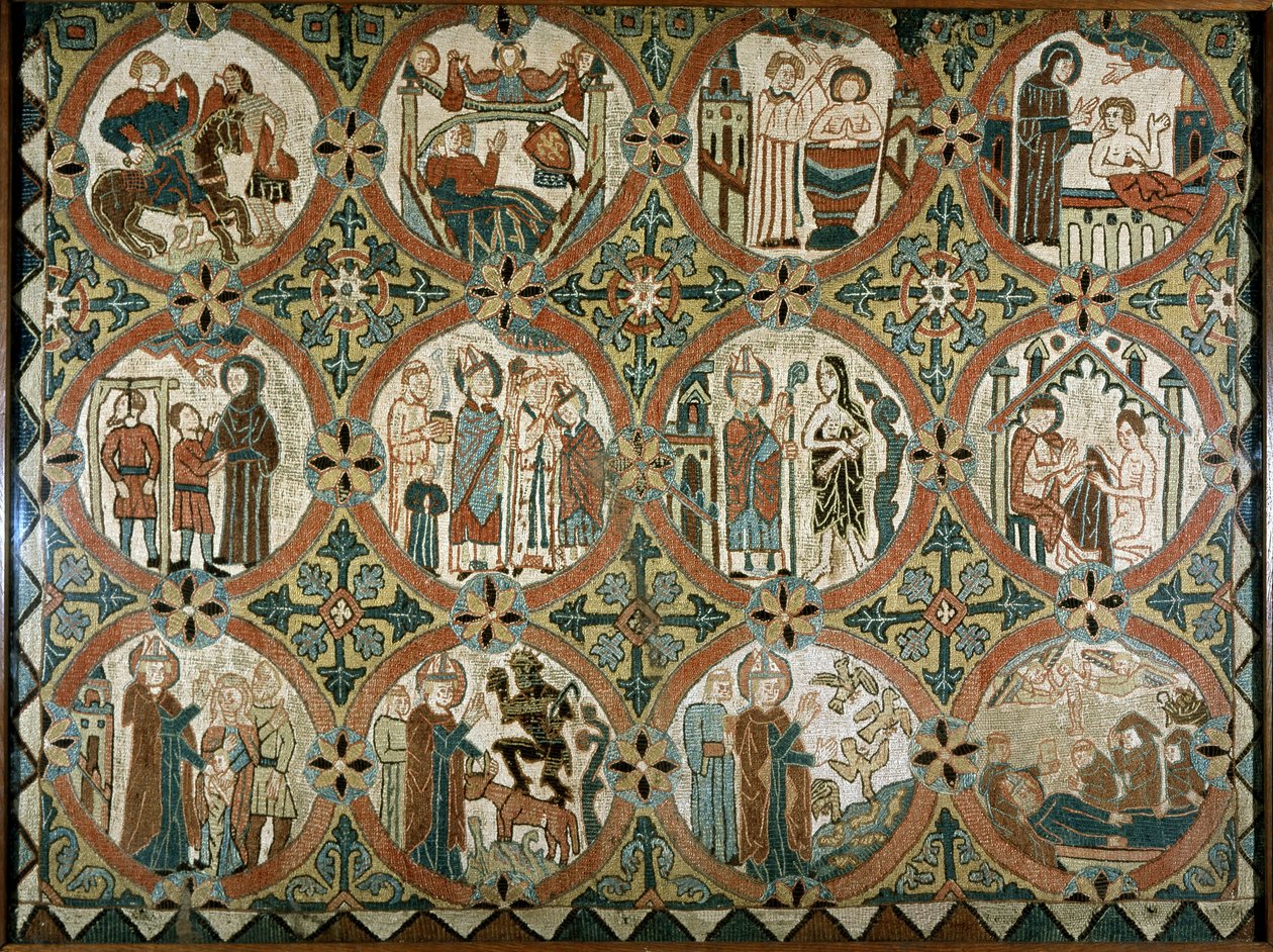 St. Martin of Tours - Altar dış cephe kaplaması: Saint Martin of Tours tarihinden sahneler - Saint Martin