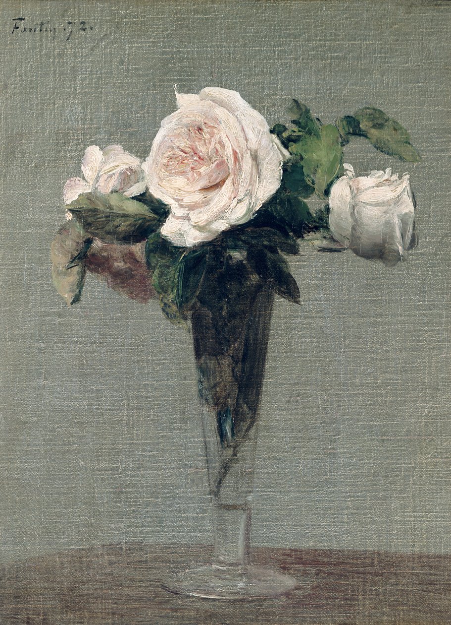 Çiçekler, 1872 by Ignace Henri Jean Fantin Latour