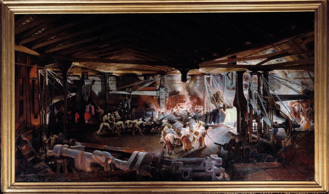 Davulcu çekiçle dövme. Francois Bonhomme (1809 - 1881) tarafından yapılan tablo by Ignace Francois Bonhomme