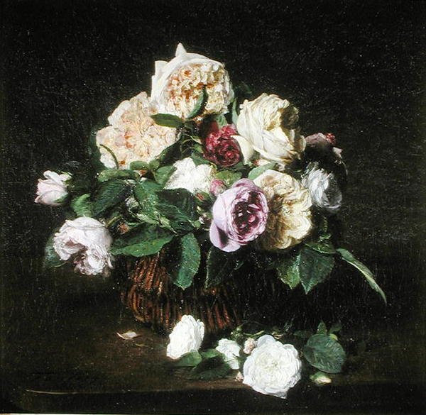 Masadaki Sepette Güller by Ignace Henri Jean Fantin Latour