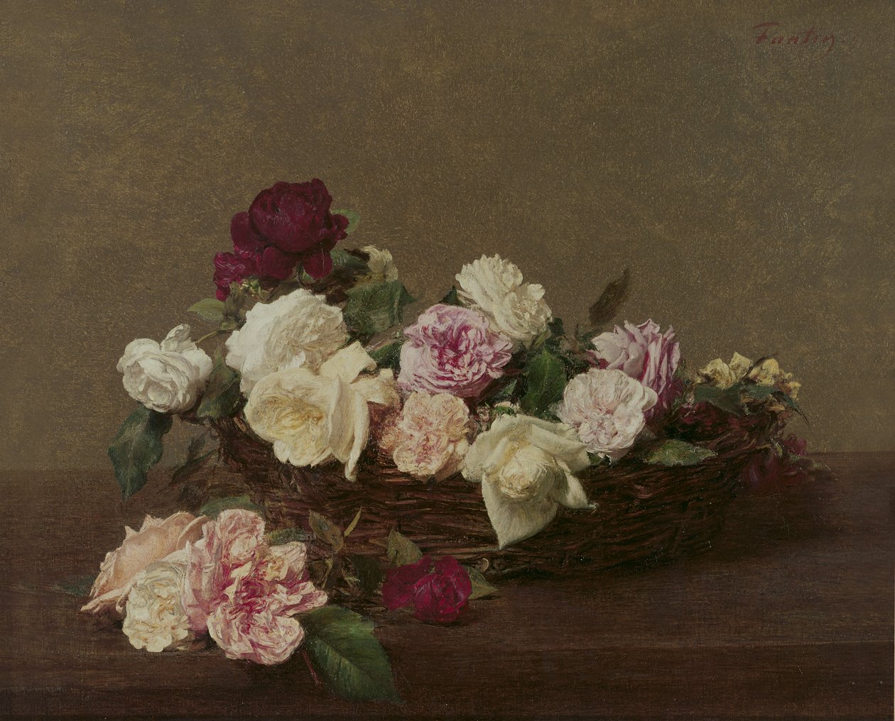 Gül Sepeti, 1890 by Ignace Henri Jean Fantin Latour